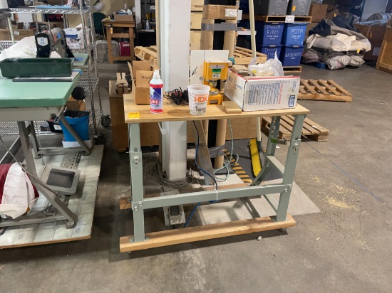 Clips Shop Pnuematic Grommet Machine, Soldering Irons & Rolling Bench