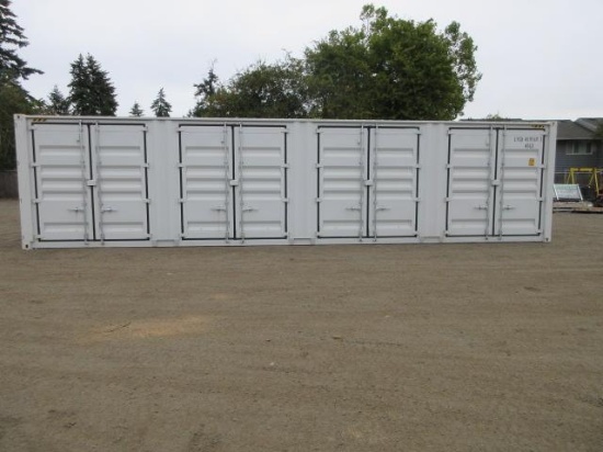 2026 40' HIGH CUBE SHIPPING CONTAINER W/ (4) SIDE DOORS, S/N- LYGU4195691