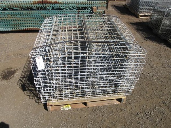 (18) 45 1/2'' X 43'' WIRE MESH PALLET RACK DECKING PANELS