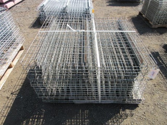 (16) 46'' X 43'' WIRE MESH PALLET RACK DECKING PANELS