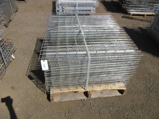 (16) 45 1/2'' X 43'' WIRE MESH PALLET RACK DECKING PANELS