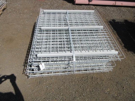 Approx (13) 52'' X 45'' Wire Mesh Pallet Rack Decking Panels