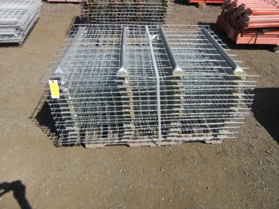 APPROX (16) 58'' X 43'' WIRE MESH PALLET RACK DECKING PANELS