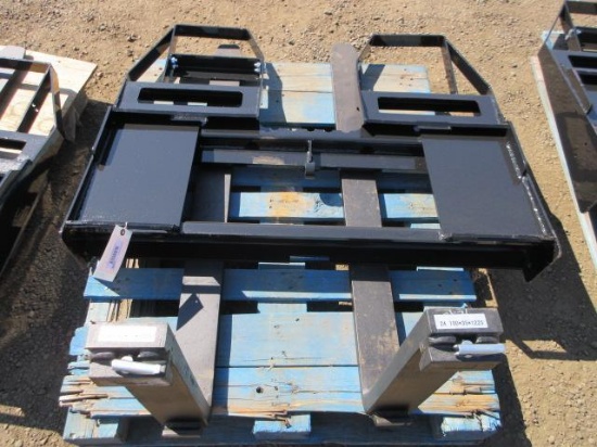 2026 AGT SKID STEER FORK ATTACHMENT W/ 48'' X 4'' FORKS (UNUSED)