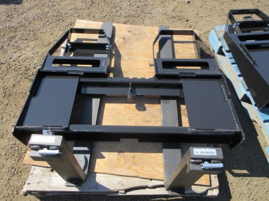 2026 AGT SKID STEER FORK ATTACHMENT W/ 48'' X 4'' FORKS (UNUSED)
