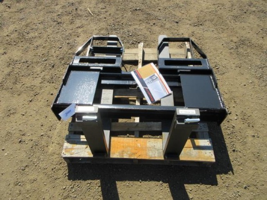 2026 AGROTK SKID STEER FORK ATTACHMENT W/ 48'' X 4'' FORKS (UNUSED)