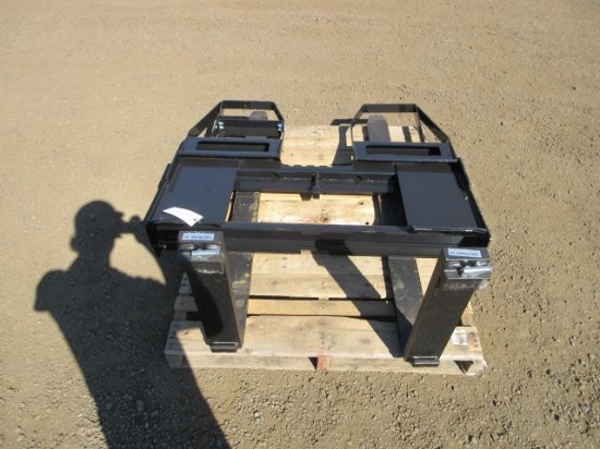 2026 AGT SKID STEER FORK ATTACHMENT W/ 48'' X 4'' FORKS (UNUSED)