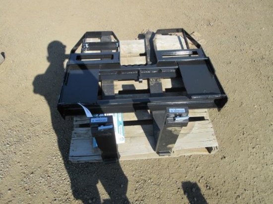 2026 AGT SKID STEER FORK ATTACHMENT W/ 48'' X 4'' FORKS (UNUSED)