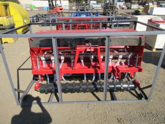 2026 AGT STSD10 SKID STEER/ 3-POINT NO-TILL SEED DRILL ATTACHMENT (UNUSED)
