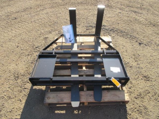 2026 AGT SKID STEER FORK ATTACHMENT W/48'' X 4'' FORKS (UNUSED)