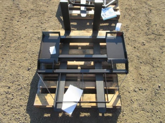 2026 AGT SKID STEER FORK ATTACHMENT W/48'' X 4'' FORKS (UNUSED)