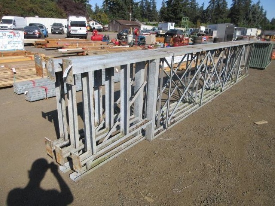 (5) 25' GALVANIZED STEEL STRUCTURE UPRIGHTS