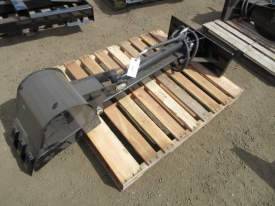 2026 GIYI ZWB MINI SKID STEER STRAIGHT DIGGING ARM W/ 12'' BUCKET (UNUSED)