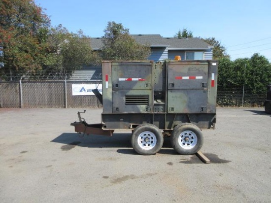 LIBBY CORP MEP-007B 100KW TANDEM AXLE TOW-BEHIND GENERATOR