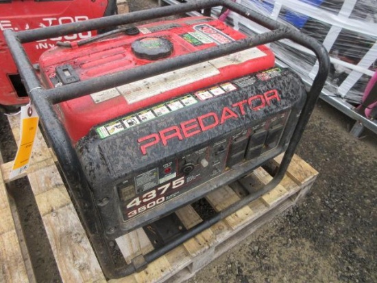 PREDATOR GAS GENERATOR, 4375 MAX STARTING WATTS, 3500 RUNNING WATTS
