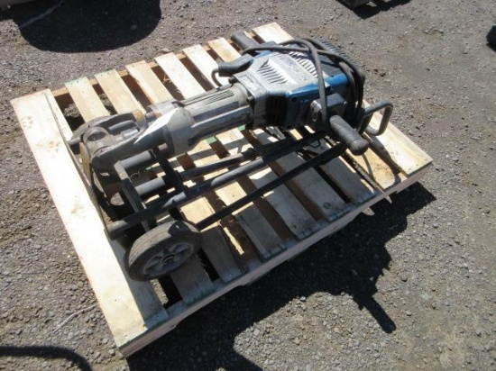 HERCULES ELECTRIC JACK HAMMER W/ TRANSPORT HAND TRUCK