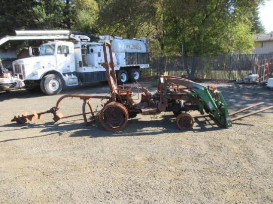 JOHN DEERE TRACTOR W/ FORK ATTACHMENT & PTO AUGER ATTACHMENT *PARTS ONLY*