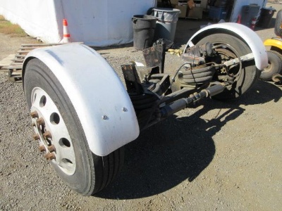 Anderson Bros Steerable Air Lift Drop Axle, Aluminum Wheels, 255/70r22.5 Tires