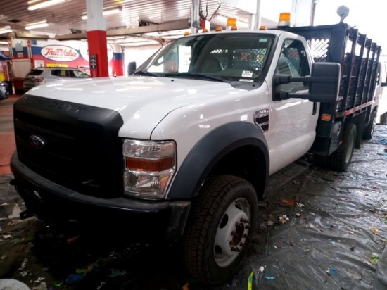 2008 FORD F450SD XL STAKE BE