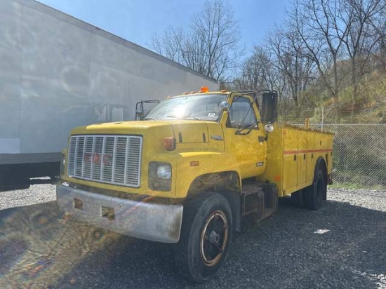 1992 TOPKICK C6D042 4X2 SERVICE BODY WITH REEL