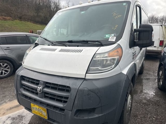 2016 Ram 1500 ProMaster Vans 1500 Low Roof 118" WB