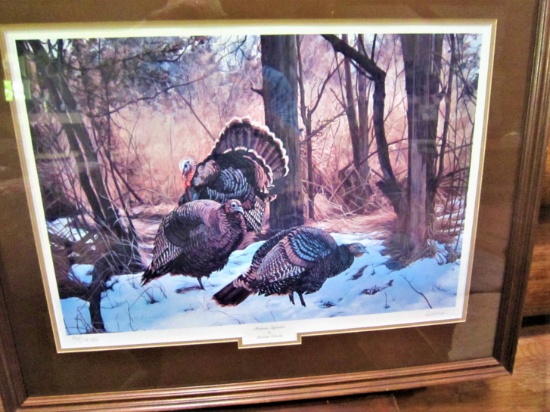 1990 (the late) Charlotte Edwards "Autumn Splendor", signed, Lmtd. Ed. #964/2450.Museum mtd. 30.25"x