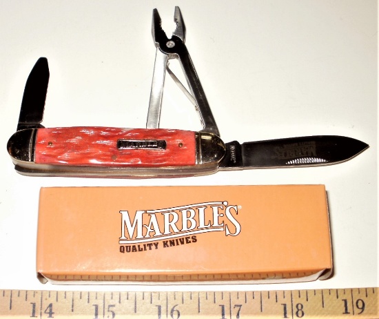 NEW Marbles 3-blade tool knife