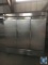 True T-72F (ser #1-1333097) self-contained stainless steel freezer