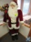 6-1/2' Members Mark Holiday Collection '2005 classic Santa standing d?cor with velvet bag