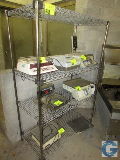 4' Metro chrome rack with grey shelves