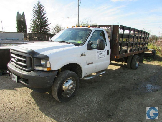 2006 Ford F450 diesel 16' flatbed truck with 176,182-miles (VIN: 1FDXF46P44EC69504)