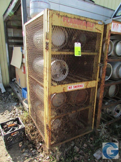 Propane tank cage with (7) tanks