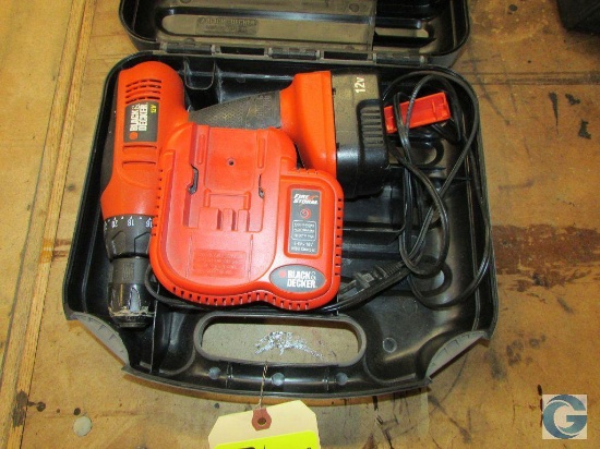 Black & Decker cordless drill with charger