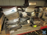 Pallet of assorted stainless steel insert pans