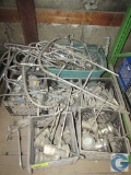 Pallet of drains, pre-rinses, and faucets