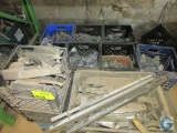 Pallets of hinges and door hardware