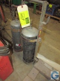 Gas bottles with brackets