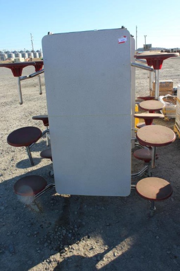 Lot of (2) 12' Folding Cafeteria Tables