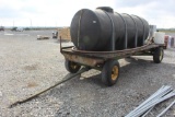 1,000 Gallon Water Tank, Pump w/ Wagon