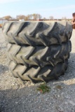 Lot of (3) 20.8R-42 Tractor Tires