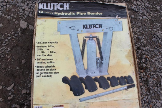 Klutch 12-Ton 2" Cap. Hydraulic Pipe Bender