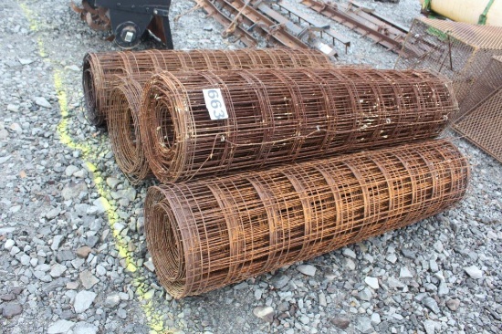 Lot Of (4) Rolls Of Concrete Wire