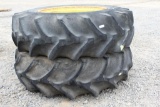 Lot of (2) 20.8-38 Tires w/ JD Open Center Rims