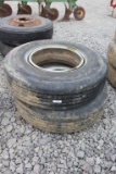(2) 11R24.5 Tires w/ Dayton Wheels