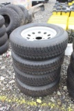 Lot of (4) Unused 205-75/15 Tire & Rims