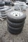 (4) Unused 205/75R15 Trailer Tires w/ 5 Hole Rims