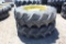 (2) 18.4R38 Tires w/ John Deere Rims