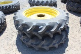 (2) 13.6-38 Tires w/ John Deere Rims