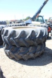 (2) 520/85R42 Tires w/ John Deere Rims