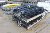 (2) Pallets of Steel Side Boards